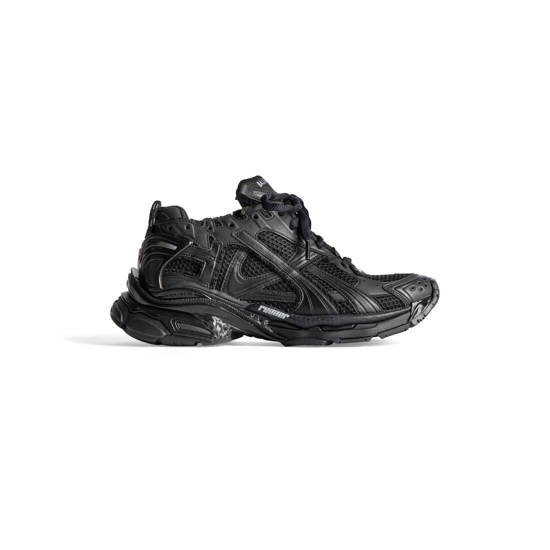 Men’s Runner Sneaker in Black - Image 1